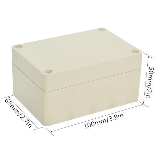 LeMotech Waterproof Dustproof IP65 ABS Plastic Junction Box Universal Electric Project Enclosure Pale Gray 3.9 x 2.7 x 2 inch (100 x 68 x 50 mm) - Image 2