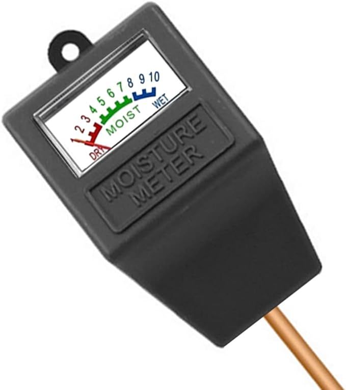 Soil Moisture Meter,Plant Hygrometer Moisture Sensor Plant Water Monitor for Potted Plants,Garden,Farm, Lawn(No Battery Needed)-Black by Hathdia