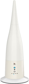 Cool Mist Humidifier, High Position Ultrasonic Humidifier for Bedroom & Large Room, 0.8-Gallon Tank, Quiet Cool Mist with 3-Speed Control, Touch & Remote, Auto Shutoff for Safety, Whisper Quiet, White by Unknown
