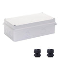Junction Box, Reserved Holes Electrical Boxes Waterproof IP65 ABS Plastic Electrical Power Cord Enclosure Project Box White 7.9 x 5.9 x 2.8 inch(200x100x70mm) by LuSumtly