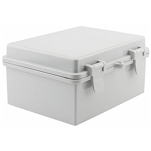 Sunnyglade ABS Plastic Dustproof Waterproof IP65 Junction Box Universal Durable Electrical Project Enclosure with Lock (6.7"x8.7"x4.3") by Sunnyglade