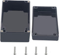 Outdoor Waterproof Junction Box IP67 Project Box ABS Black Electrical Boxes Electronic Enclsoure for DIY Project 6.3 x 4.3 x 3.5 inch (160x110x90mm) by Otdorpatio