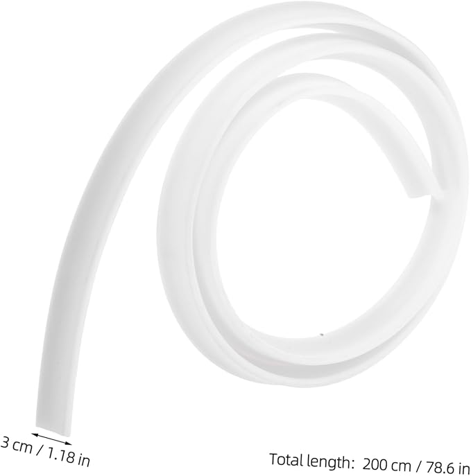 Veemoon Shower Water Stopper Silicone Water Barrier Strip for Bathroom and Kitchen Upgraded Design Easy to Install Decorative and Functional - Image 2