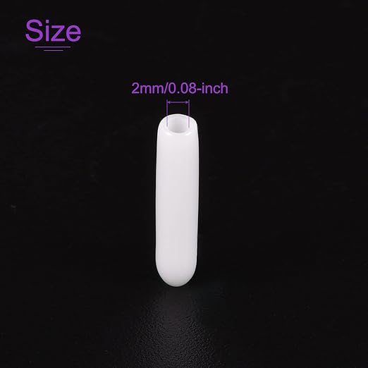 DMiotech 100 Pack 2mm ID White Screw Thread Protectors Rubber End Caps Bolt Covers for Screw Bolt Furniture Pipe - Image 4