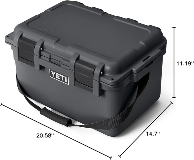YETI LoadOut 30 GoBox Divided Waterproof Cargo Case, Dry Box, Camera Case, Fishing Tackle Box, Charcoal - Image 8