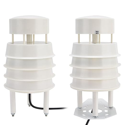 Temperature and Humidity Detector Wind Direction Sensor Ultrasonic Integrated Weather Station Highly Accurate Multifunctional Lightweight for Environmental Monitoring ABS Material - Image 3
