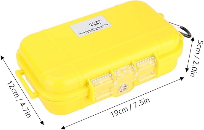Small Waterproof Storage Case, Dry Box Protective Case Shockproof Survival Storage Container 6.29 * 3.54 * 1.57in Floating Hard Shell Wet Dry Box Airtight for Fishing Outdoor Gear - Image 9