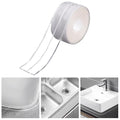 Clear Caulk Tape for Kitchen & Bathroom, Countertop Sink Tub Shower Caulk Strip Self Adhesive Caulking Sealant Waterproof, Toilet Bowl Stick on Gel, Bathroom Accessories by Unknown
