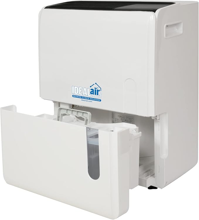 Ideal-Air Dehumidifier 60 Pint - Up to 120 Pints Per Day, White - Image 2