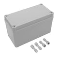 LeMotech Junction Box IP67 Waterproof Dustproof ABS Plastic Project Box for Electrical Outdoor Enclosure Gray 6.3 x 3.1 x 3.7 inch (160 x 80 x 95 mm) by LeMotech