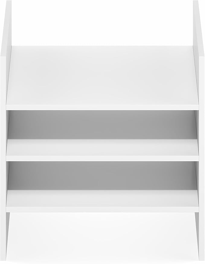 Furinno Cubicle Cube Insert, 3-Shelf Cube Organizer, 3-Tier Shelf Accessory, Fits into Furinno Triple Thick Cubes, IKEA Kallax, for Organizers and Storage, White - Image 11