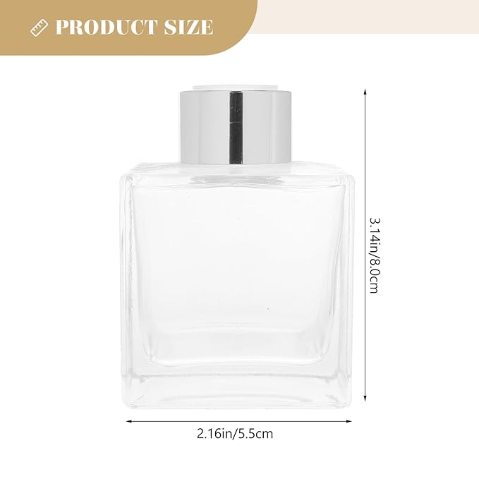 3Pcs Glass Diffuser Bottles Refillable Aroma Bottle for Aromatherapy Compact Lightweight Air for Home Office Spa and Bathroom Use - Image 2