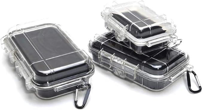 Plastic Waterproof Box Case Container Waterproof Shockproof Box Waterproof Dry Box Waterproof Cases Organization Locker Box Portable Dry Storage for Boat, Fishing Tackle, Phone, Camera, etc - Image 3
