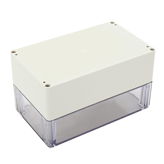 ABS Plastic Junction Box, Dustproof Waterproof IP65 Electrical Box - Universal Project Enclosure Grey, with PC Transparent/Clear Cover 7.9"x4.7"x4.4"(200mm x 120mm x 113mm) - Image 4