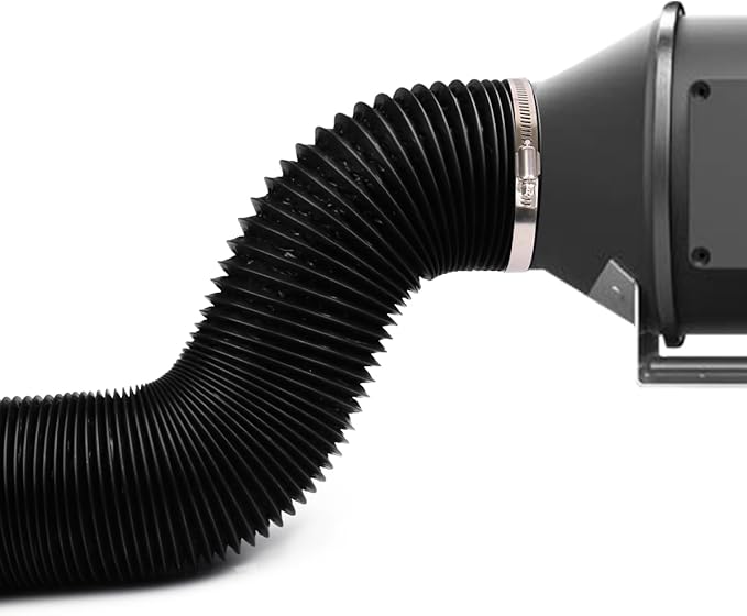 YIJUHOU Dryer Vent Hose Flexible: 6 Inch 17FT Aluminum PVC Vent Hose Insulated Air Ducting for Ventilation Heating Exhaust HVAC - Image 7