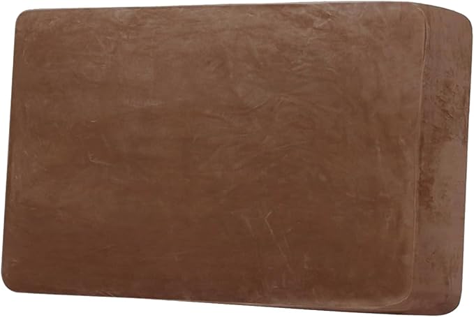 H.VERSAILTEX Velvet Stretch Individual Couch Cushion Cover Plush Slipcover for Loveseat Sofa Furniture Protector Seat Cover (1 Piece Loveseat Cushion Cover, Caramel) by HVERSAILTEX