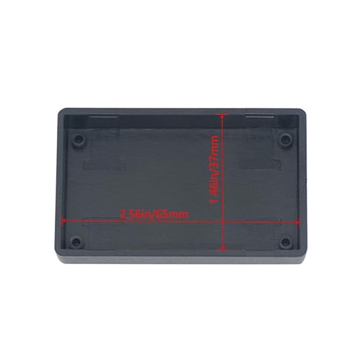 Zulkit 8Pcs Project Boxes ABS Plastic Electrical Project Case Power Junction Box Black 2.76 x 1.65 x 0.71 inch (70x42x18 mm) - Image 6