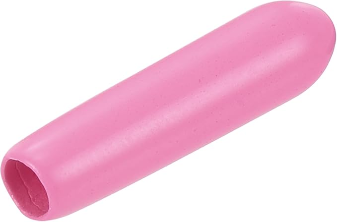 uxcell 20pcs Rubber End Caps 3mm(1/8 inch) ID Vinyl PVC Round Tube Bolt Cap Cover Screw Thread Protectors Pink by uxcell
