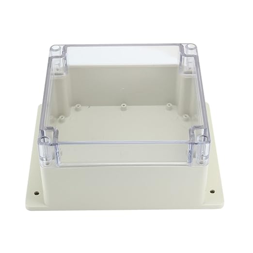 Waterproof Dustproof ABS Plastic Junction Box Universal Electric Project Enclosure with PC Clear Transparent Cover 6.3"x6.3"x3.54"(160mmx160mmx90mm) - Image 4