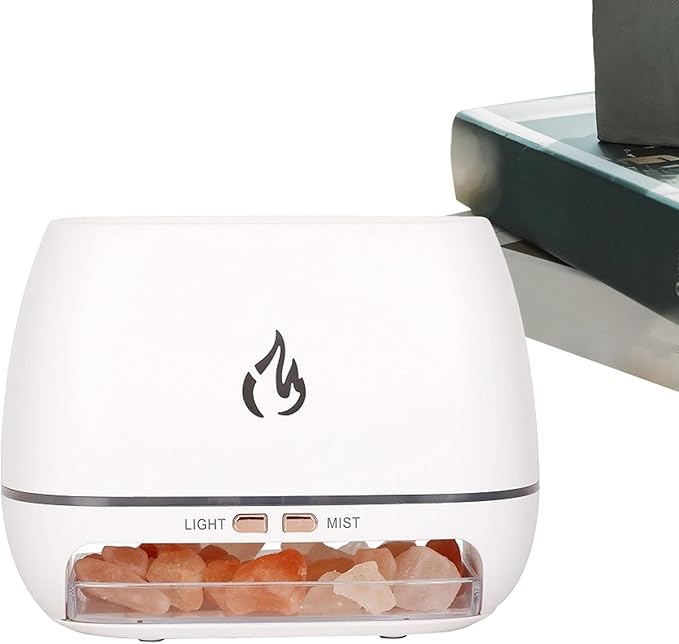 Diffuser Ultrasonic,Salt Rock Perfume Oil Diffuser - Aromatherapy Humidifier with 7-Color Light for Meditation Yoga Studio Spa Users Enthusiasts Bathroom Office Study Living Room - Image 6