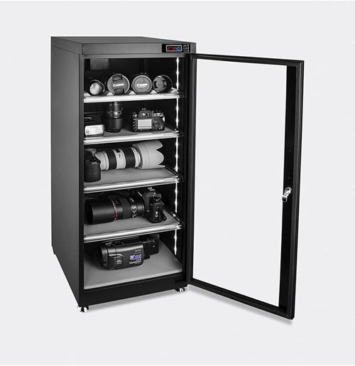 100L 5 Layers Electronic Dry Cabinet Camera Storage Dehumidify Cabinet 100-240V Noiseless and Energy Saving for Camera and Lenses Automatic Digital Camera Storage Dry by PreAsion