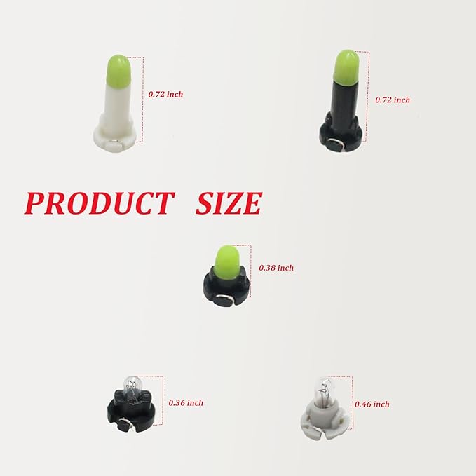 Cooler Control Switch Bulb(Set of 10pcs) Fit for Toyota 4Runner 2003-2009, Replace#90010-09015 90010-09016 90010-09017 90010-09018 90010-09019 - Image 5