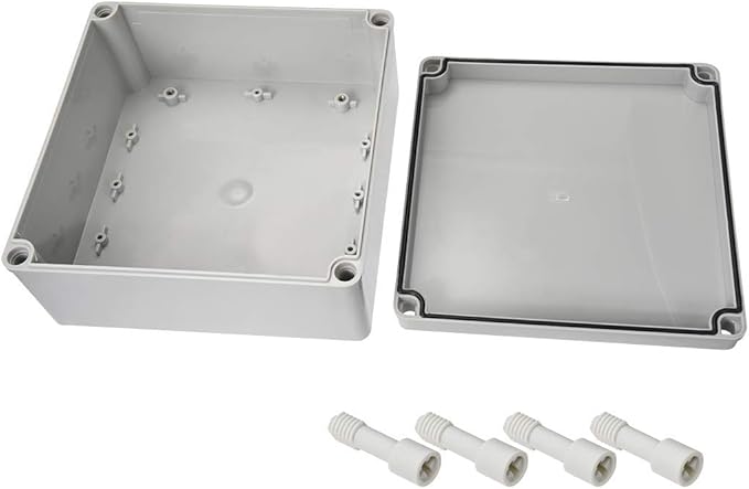 Co. 6" x 6" x 3" Weather & Dust Proof PS Plastic Junction Conduit Box Enclosure (5.5"x5.5"x3" Interior Dimension) 1 Pack - Image 5