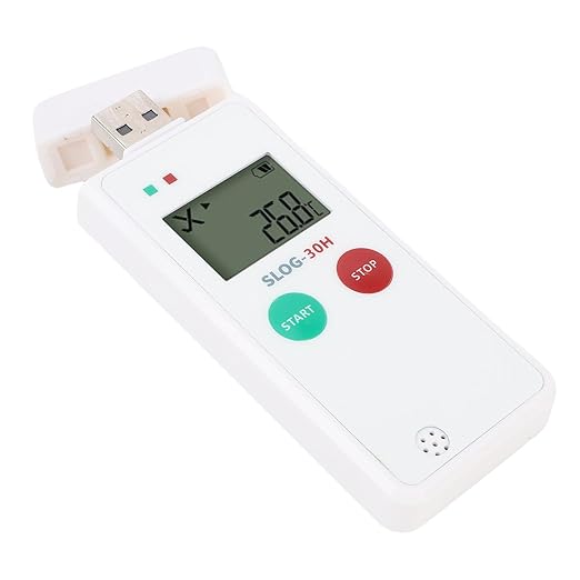 USB Temperature Data Logger Recorder, Reusable Digital Temperature Humidity Data Logger Refrigerator Thermometer with 65000 Groups Storage, PDF CSV Reports - Image 3