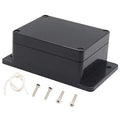 Zulkit Junction Box ABS Plastic Dustproof Waterproof IP65 Universal Electrical Boxes Project Enclosure with Fixed Ear Black 4.5 x 3.5 x 2.2 Inch (115 x 90 x 55mm)(Pack of 1) by Zulkit