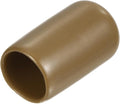 uxcell 20pcs Rubber End Caps 11mm ID Vinyl PVC Round Tube Bolt Cap Cover Screw Thread Protectors Light Brown by uxcell