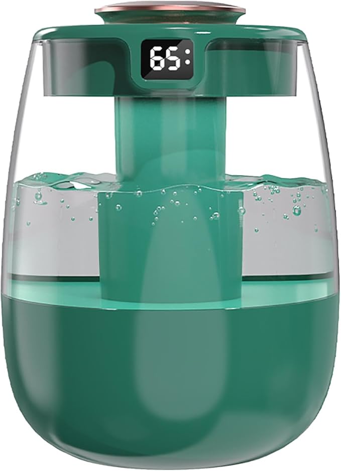 Cool Mist Humidifiers, 1.5L Led Lights,Smart Timer,Dual Nozzles,Easy to Fill & Clean,Quiet Ultrasonic Mini Humidifier,Auto Shut-Off Plant Humidifier for Nursery Plants Bedroom Office Home by Unknown