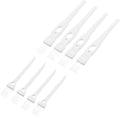 MECCANIXITY Shaver Cleaning Brush Tools with White Handle White Nylon Bristles 2 Sizes for Keyboard, Window Track, Vent Outlet, Home, Office, 8 Pack by MECCANIXITY