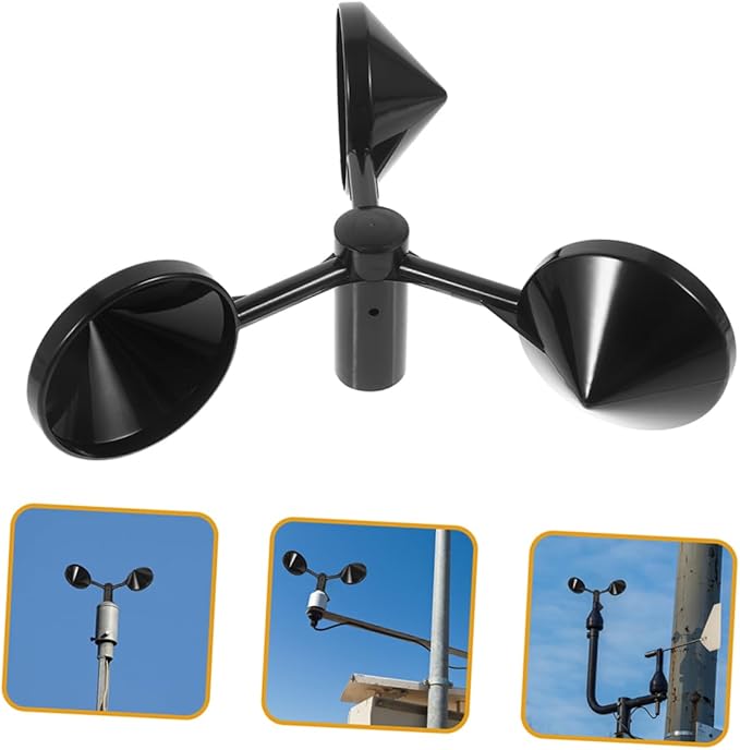 Sosoport 6pcs Wind Speed Monitoring Sensor Anemometer Cup for Outdoor Weather Observation - Image 8
