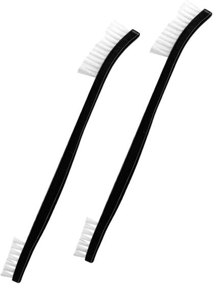 2 Pcs Small Cleaning Brushes Double-Ended Detail Cleaning Brush Nylon Brushes for Cleaning Jewelry Cleaning Brush (2) by WelcometoMcduyant