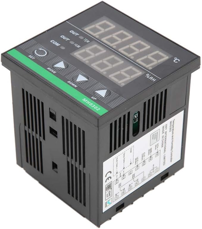 MH0302 Digital Temperature Humidity Controller High Precision Panel Mounted Sensor with LED Display for Industrial Agricultural and Depot Control 72x72mm - Image 6