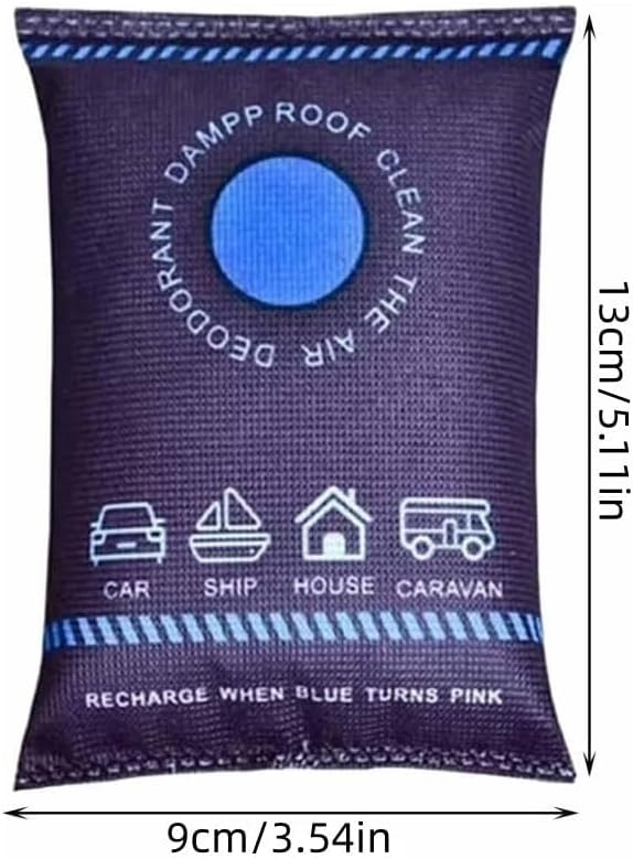 Reusable Dehumidifier Bags, Car Moisture Absorber for Windows Interior, Portable Condensation Prevention for Wardrobe, Closet, Basement, RV, Camper Storage (1, Purple) - Image 2