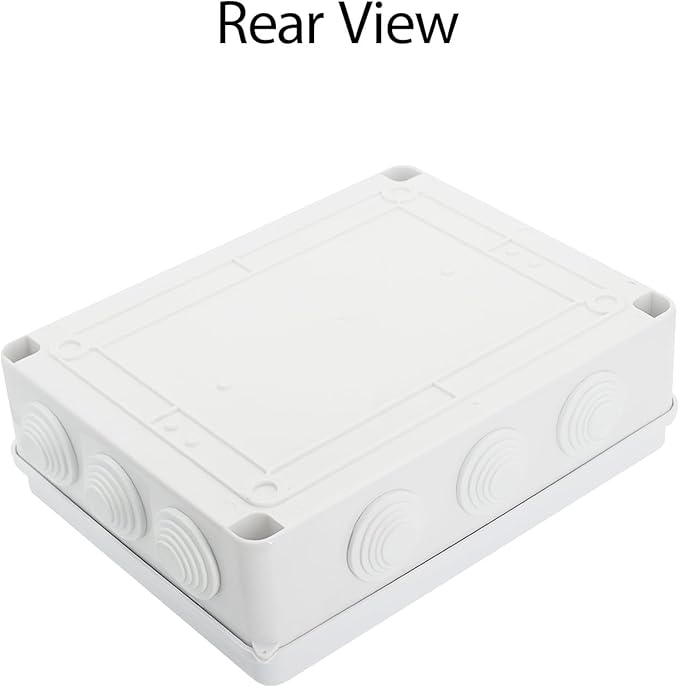 LeMotech Junction Box, ABS Plastic IP65 Waterproof and Dustproof, Universal Electrical Enclosure, Outdoor and Indoor Project Box 10 x 7.9 x 3.1 inch (255 x 200 x 80 mm) - Image 7