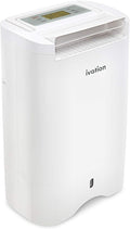 Ivation 19 Pint Small-Area Desiccant Dehumidifier Compact and Quiet - with Continuous Drain Hose for Smaller Spaces, Bathroom, Attic, Crawlspace and Closets - for Spaces Up to 410 Sq Ft by Ivation