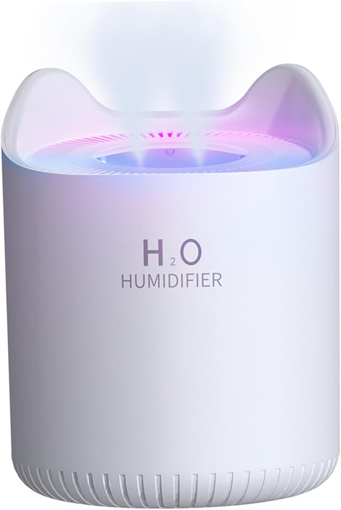Humidifier for Bedroom Baby Room 4.5L Quiet Air Humidifier with Night Light 2 Nozzles Auto Shut-Off USB Desktop Small Humidifier for Travel Office Home White Humidifiers Humidifiers For Baby Air Humid by AEIOFU