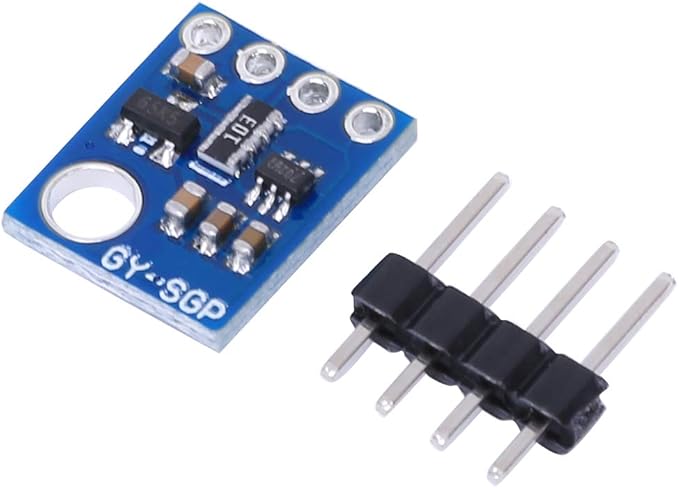 SGP30 Detector Module, eCO2 Air Quality Sensor Module for Environmental Monitoring, Smart Home, and IoT Applications with I2C Communication for 2V-5V Power Supply Compatible - Image 6