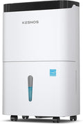 Kesnos 150 Pints 2025 Energy Star Dehumidifier for Home, Basement with Drain Hose & Large Tank, Ideal for Spaces up to 7,500 Sq. Ft. - Portable Commercial Dehumidifier with Auto Defrost & Self-Drying by KESNOS