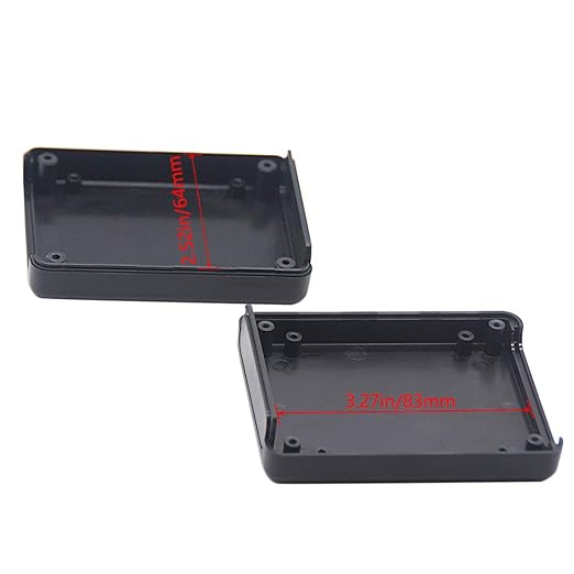 Zulkit 12 Packs Project Boxes ABS Plastic Electrical Project Case Power Junction Box Black 3.54 x 2.76 x 1.10 inch (90 x 70 x 28 mm) - Image 6