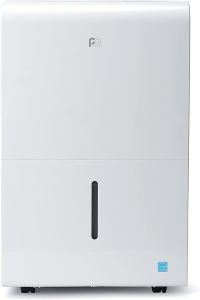 Perfect Aire 50-Pint, 4,500 Sq. Ft. ENERGY STAR Dehumidifier With Continuous Drainage Option, Ultra-Quiet Operation - Ideal for Small Rooms & Basements by PerfectAire