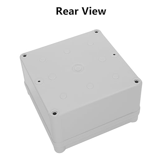 LeMotech Junction Box IP67 Waterproof Dustproof ABS Plastic Project Box for Electrical Outdoor Enclosure Gray 4.9 x 4.9 x 3 inch (125 x 125 x 75 mm),2 Pack - Image 5