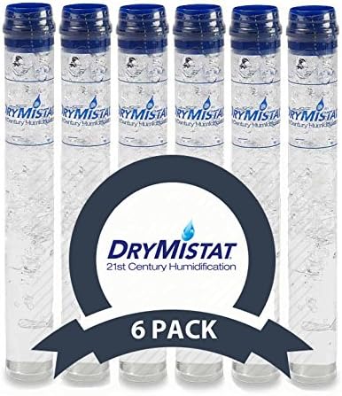 DryMistat® Cigar Humidifier Tubes – 6 Pack | Crystal-Based Two-Way Humidity Control for Humidors | Maintains 70% RH | Leak-Proof & Refillable | Made in USA by DryMistat