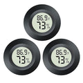 3 Pack Mini Hygrometer Thermometer Digital Humidity Meter Indoor/Outdoor Humidity Monitor Reptile Thermometer for Humidors Garden Cellar Greenhouse ℉/ ℃ (3) by JEDEW