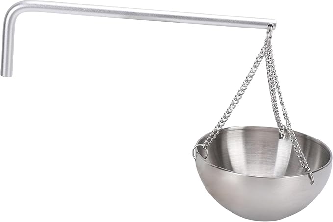 Stainless Steel Sauna Aromatherapy Bowl, Swing Arm Design Essential Oil Diffuser with Humidifier Function, Stainless Steel Construction for Sauna & Spa Rooms by Unknown