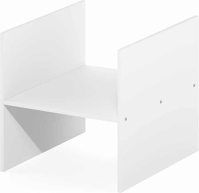 Furinno Cubicle Cube Insert, H-Shelf Cube Organizer, 2-Tier Shelf Accessory, Fits into Furinno Triple Thick Cubes, IKEA Kallax, for Organizers and Storage, White - Image 10
