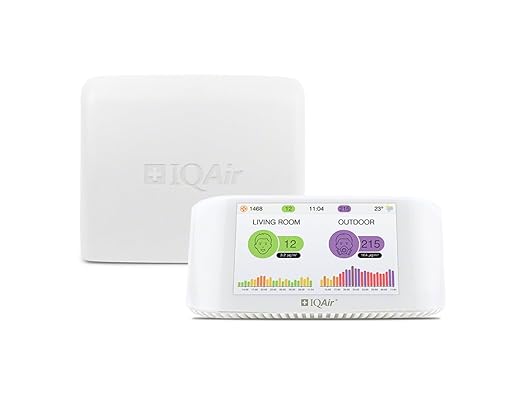 IQAir AirVisual Air Quality Monitor Bundle, Swiss-Designed Indoor & Outdoor Sensors, Professional Grade Real-Time Air Quality Tracking by IQAir