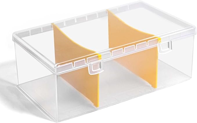 400 Count Plastic Trading Card Storage Box with Dividers, Baseball Card Storage Box, Sports Cards Holder Organizer - 1 PACK - Image 7
